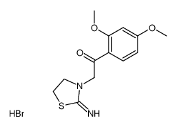 1-(2,4-dimethoxyphenyl)-2-(2-iminothiazolidin-3-yl)ethan-1-one hydrobromide Structure