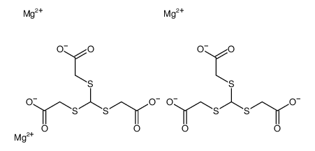 trimagnesium bis[2,2',2''-[methylidynetris(thio)]trisacetate] Structure