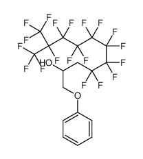 4,4,5,5,6,6,7,7,8,8,9,9,10,11,11,11-hexadecafluoro-1-phenoxy-10-(trifluoromethyl)undecan-2-ol结构式