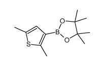 2-(2,5-dimethylthiophen-3-yl)-4,4,5,5-tetramethyl-1,3,2-dioxaborolane structure