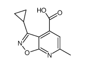 3-cyclopropyl-6-methylisoxazolo[5,4-b]pyridine-4-carboxylic acid Structure