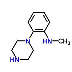 Benzenamine, N-methyl-2-(1-piperazinyl)- (9CI) Structure