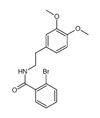 Benzamide, 2-bromo-N-[2-(3,4-dimethoxyphenyl)ethyl]结构式