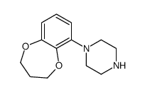 1-(3,4-dihydro-2H-1,5-benzodioxepin-6-yl)piperazine结构式