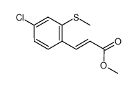 methyl (E)-3-(4-chloro-2-(methylthio)phenyl)acrylate Structure