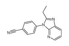 4-(2-ethyl-3H-imidazo[4,5-b]pyridin-3-yl)benzonitrile Structure