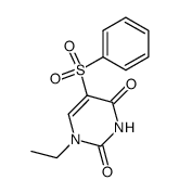 1-ethyl-5-benzenesulfonyl-1H-pyrimidine-2,4-dione Structure