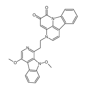 3-[2-(4,9-Dimethoxy-9H-pyrido[3,4-b]indol-1-yl)ethyl]-3H-indolo[3,2,1-de][1,5]naphthyridine-5,6-dione Structure