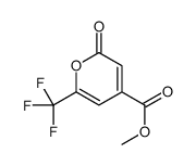 methyl 2-oxo-6-(trifluoromethyl)pyran-4-carboxylate结构式