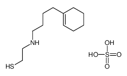 2-[4-(cyclohexen-1-yl)butylamino]ethanethiol,sulfuric acid Structure