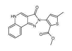 2-<2-(methoxycarbonyl)-5-methylthien-3-yl>-2,5-dihydro-3H-pyrazolo<4,3-c>quinolin-3-one结构式