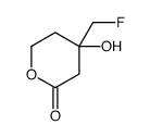 (4R)-4-(fluoromethyl)-4-hydroxyoxan-2-one Structure