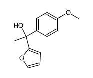 α-p-methoxyphenyl-α-methylfurfuryl alcohol Structure