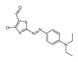 4-chloro-2-[[4-(diethylamino)phenyl]diazenyl]-1,3-thiazole-5-carbaldehyde结构式