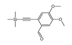 4,5-dimethoxy-2-(2-trimethylsilylethynyl)benzaldehyde Structure