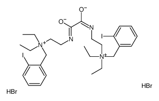 (Oxalylbis(iminoethylene))bis(diethyl(o-iodobenzyl)ammonium bromide) Structure