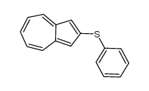 2-phenylsulfanylazulene结构式