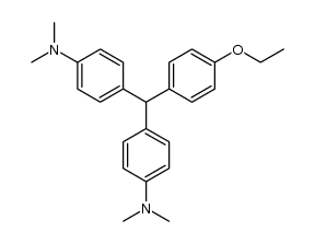 (4-ethoxy-phenyl)-bis-(4-dimethylamino-phenyl)-methane Structure