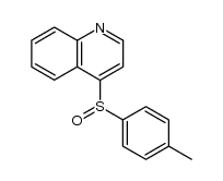 4-(p-tolylsulfinyl)quinoline结构式