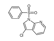 3-Chloro-1-(phenylsulfonyl)-1H-pyrrolo[2,3-b]pyridine Structure