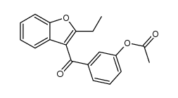 (3-acetoxy-phenyl)-(2-ethyl-benzofuran-3-yl)-ketone结构式