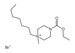 ethyl 4-heptyl-4-methylpiperazin-4-ium-1-carboxylate,bromide Structure