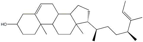 (25E)-25-Ethylidene-27-norergost-5-en-3β-ol结构式