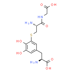 5-S-cysteinyl-glycyl-dopa结构式