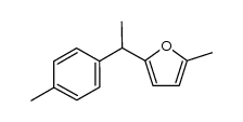 2-methyl-5-[1-(4-methylphenyl)ethyl]furan Structure