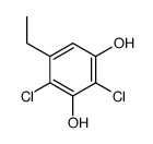 2,4-dichloro-5-ethylbenzene-1,3-diol Structure