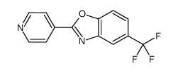 2-pyridin-4-yl-5-(trifluoromethyl)-1,3-benzoxazole结构式