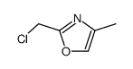 2-Chloromethyl-4-methyl-oxazole结构式