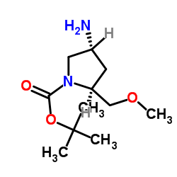 (2S,4R)-4-氨基-2-(甲氧基甲基)-1-吡咯烷甲酸叔丁酯图片