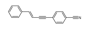 4-(4-cyanophenyl)-1-phenyl-1-buten-3-yne Structure