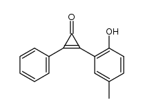 3-(2-Hydroxy-5-methylphenyl)-2-phenylcyclopropenon Structure