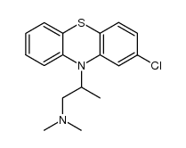 [2-(2-chloro-phenothiazin-10-yl)-propyl]-dimethyl-amine Structure