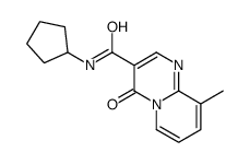 N-cyclopentyl-9-methyl-4-oxopyrido[1,2-a]pyrimidine-3-carboxamide结构式