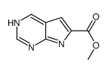 methyl 7H-pyrrolo[2,3-d]pyrimidine-6-carboxylate结构式