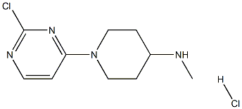 1-(2-chloropyrimidin-4-yl)-N-methylpiperidin-4-amine:hydrochloride Structure