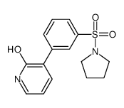 3-(3-pyrrolidin-1-ylsulfonylphenyl)-1H-pyridin-2-one Structure