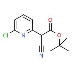 tert-butyl 2-(6-chloropyridin-2-yl)-2-cyanoacetate结构式