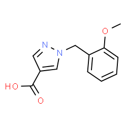 1-[(2-Methoxyphenyl)methyl]-1H-pyrazole-4-carboxylic acid structure