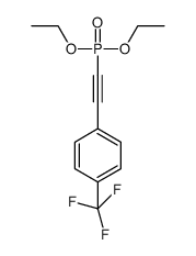 diethyl ((4-(trifluoromethyl)phenyl)ethynyl)phosphonate Structure