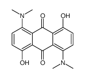 1,5-Bis(dimethylamino)-4,8-dihydroxy-9,10-anthracenedione结构式