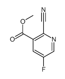 Methyl 2-cyano-5-fluoronicotinate structure