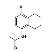 N-(4-Bromo-5,6,7,8-tetrahydronaphthalen-1-yl)-acetamide结构式