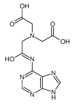 2-[carboxymethyl-[2-oxo-2-(7H-purin-6-ylamino)ethyl]amino]acetic acid结构式