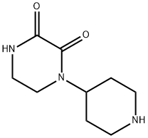 1-(哌啶-4-基)哌嗪-2,3-二酮结构式