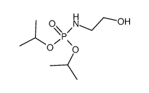 (2-hydroxy-ethyl)-amidophosphoric acid diisopropyl ester Structure