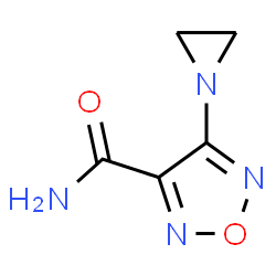 1,2,5-Oxadiazole-3-carboxamide,4-(1-aziridinyl)-(9CI) structure